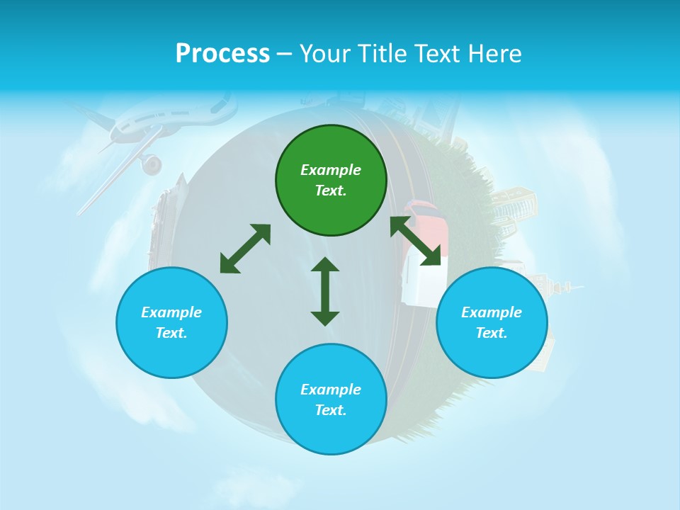 Globe Highway Mini PowerPoint Template