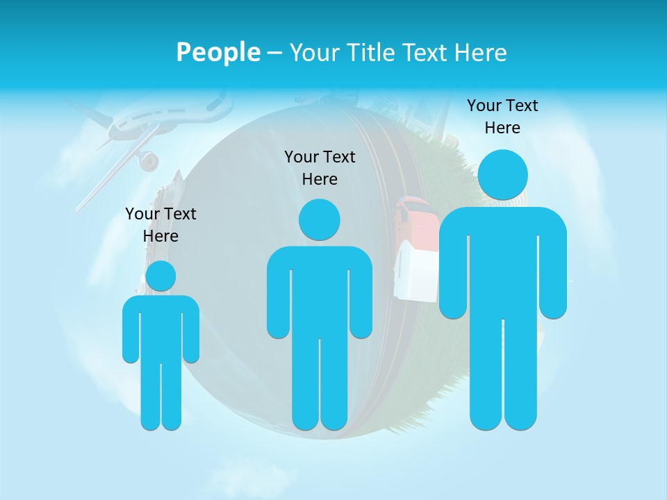 Globe Highway Mini PowerPoint Template