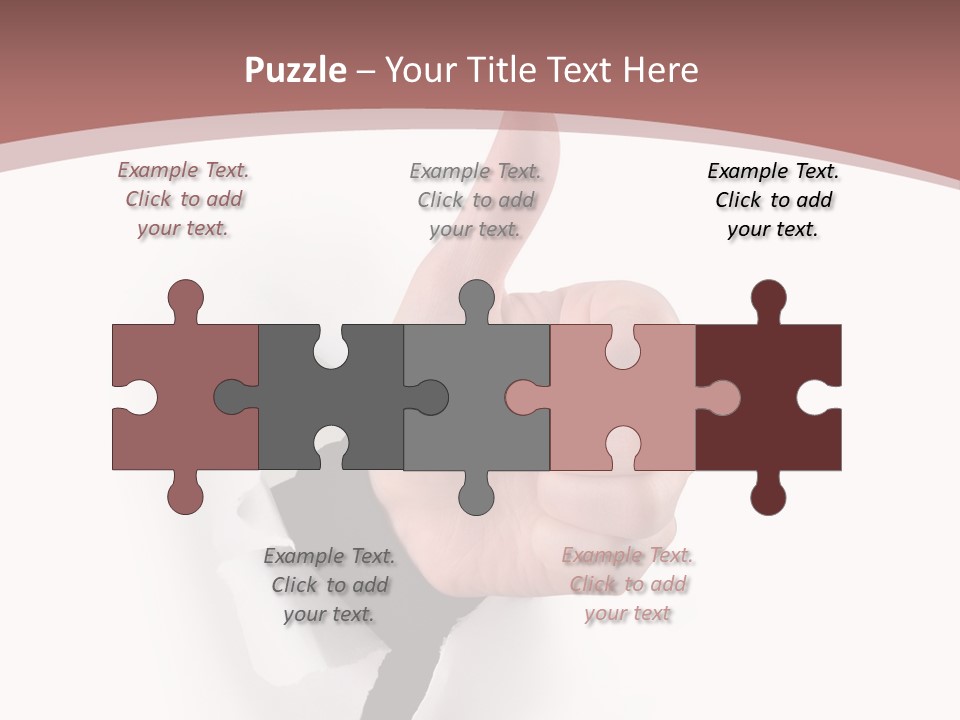 Choice Finger Success PowerPoint Template