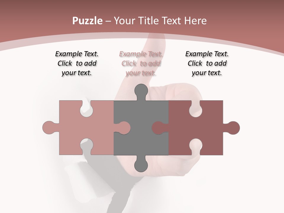 Choice Finger Success PowerPoint Template