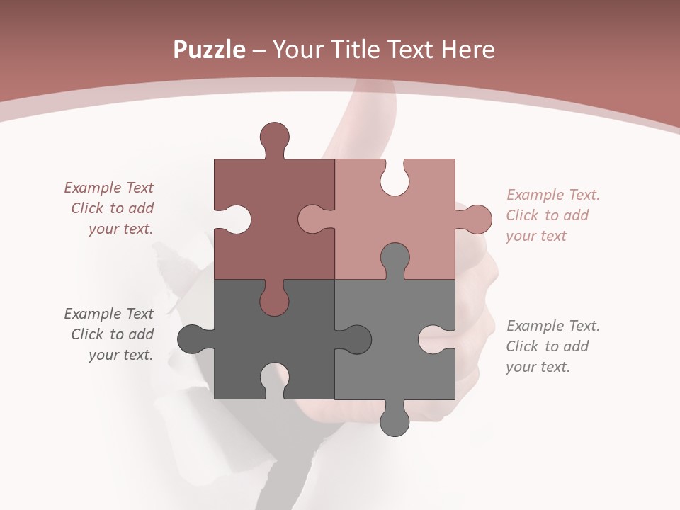 Choice Finger Success PowerPoint Template