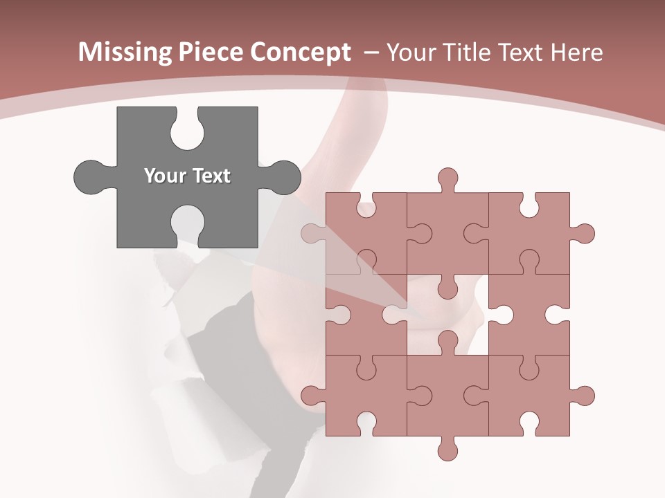 Choice Finger Success PowerPoint Template