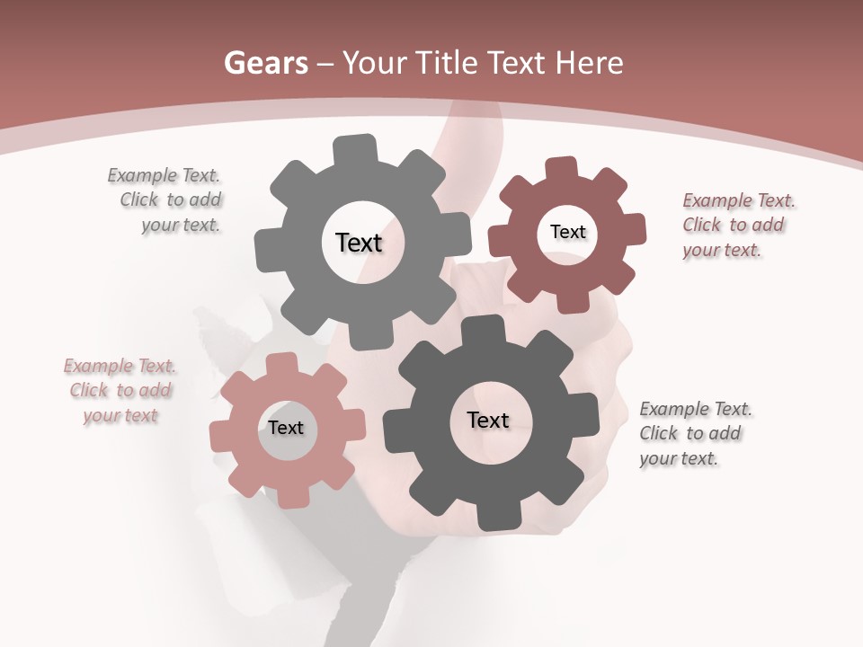 Choice Finger Success PowerPoint Template