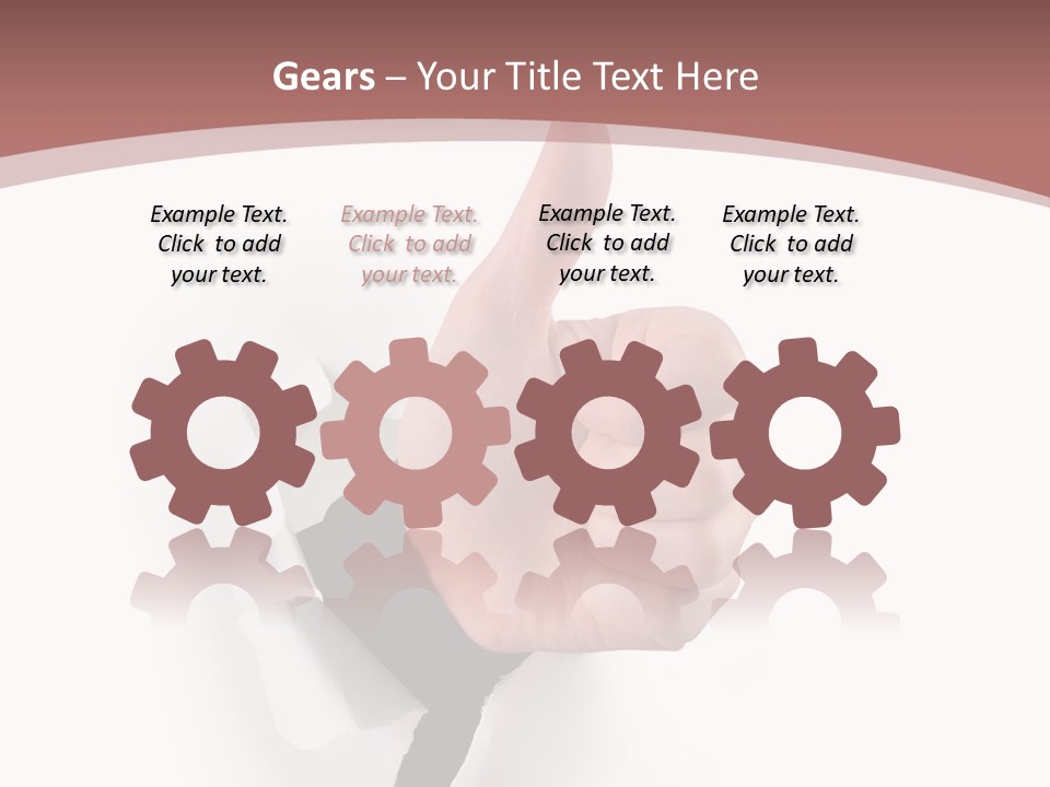 Choice Finger Success PowerPoint Template