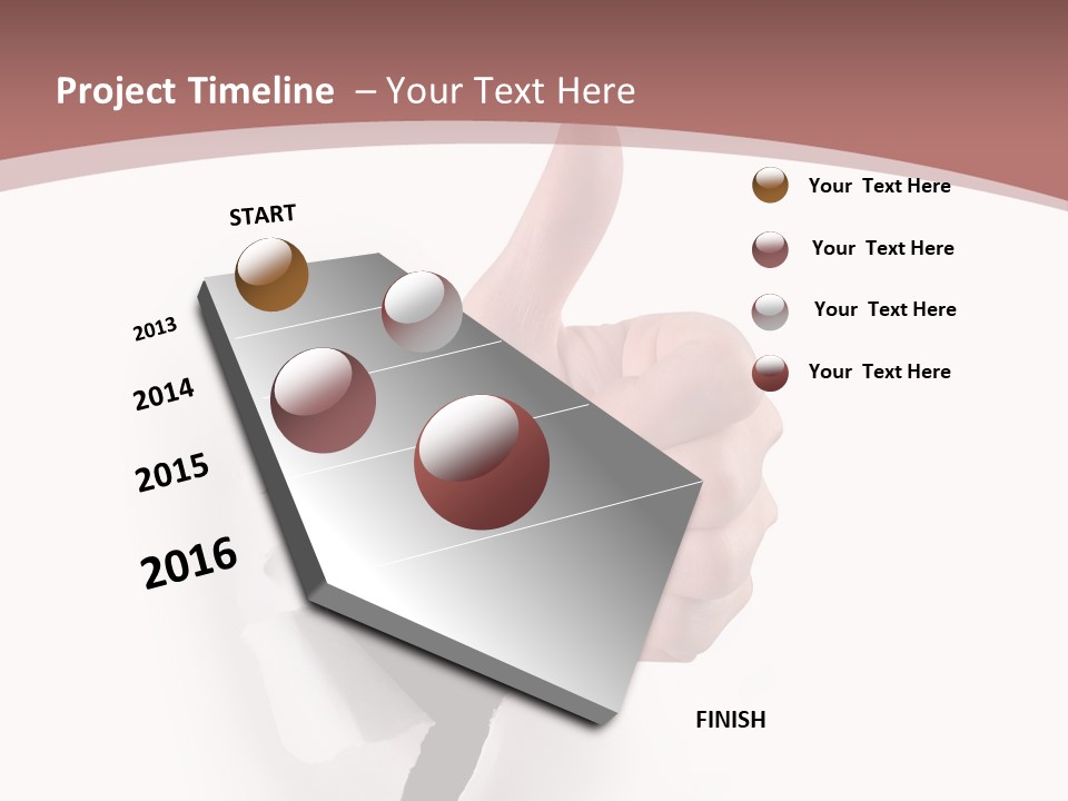 Choice Finger Success PowerPoint Template
