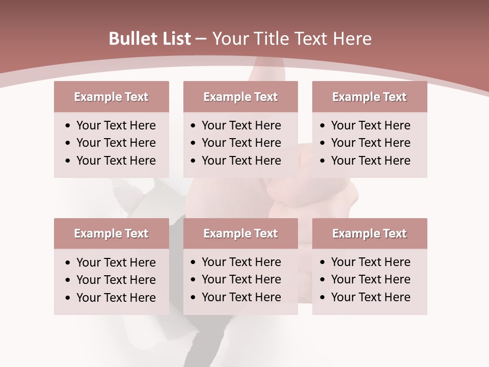 Choice Finger Success PowerPoint Template