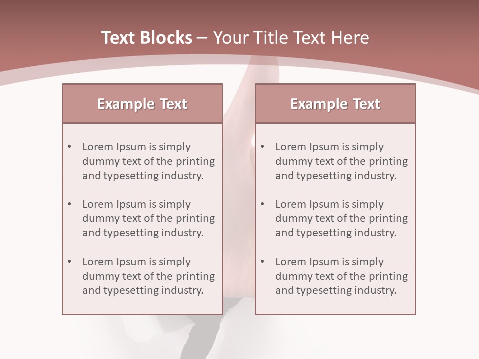 Choice Finger Success PowerPoint Template