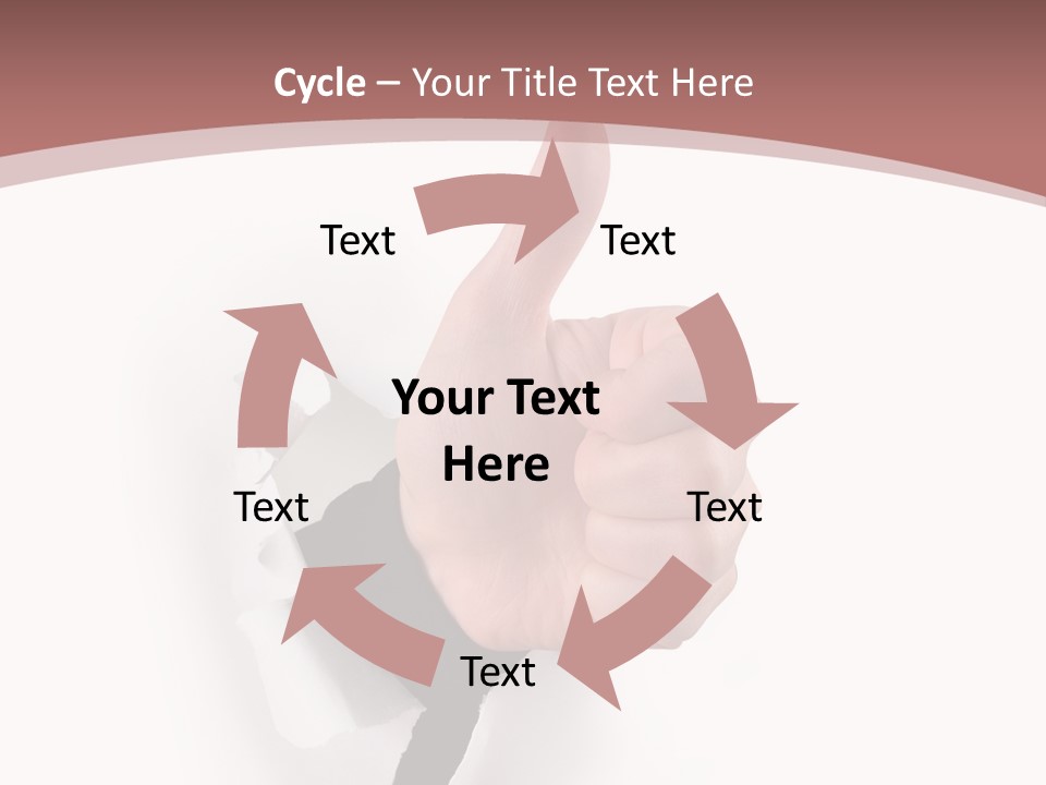 Choice Finger Success PowerPoint Template