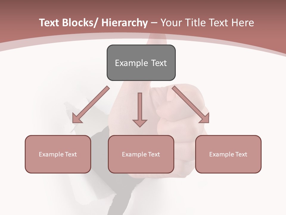 Choice Finger Success PowerPoint Template