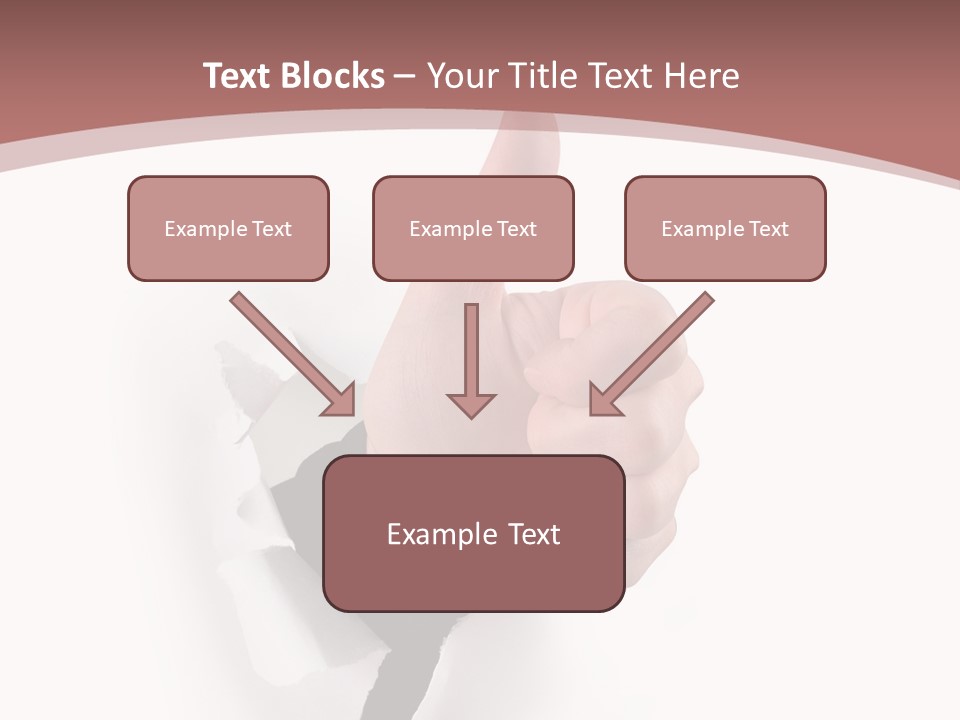 Choice Finger Success PowerPoint Template