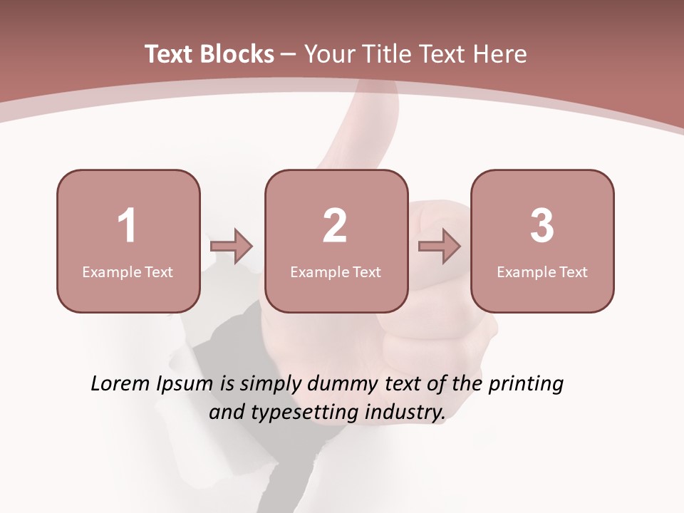 Choice Finger Success PowerPoint Template