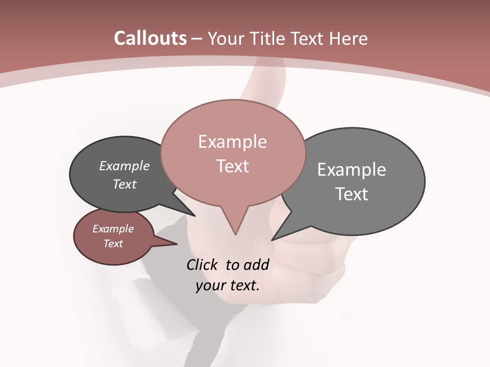Choice Finger Success PowerPoint Template