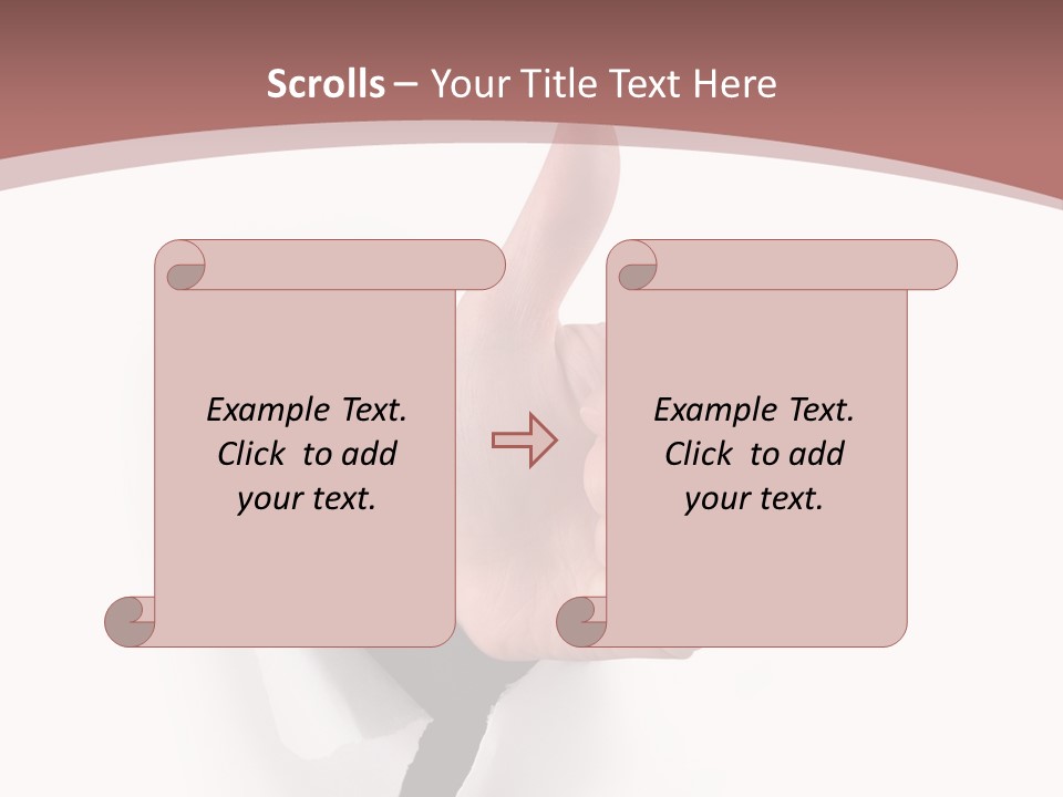 Choice Finger Success PowerPoint Template