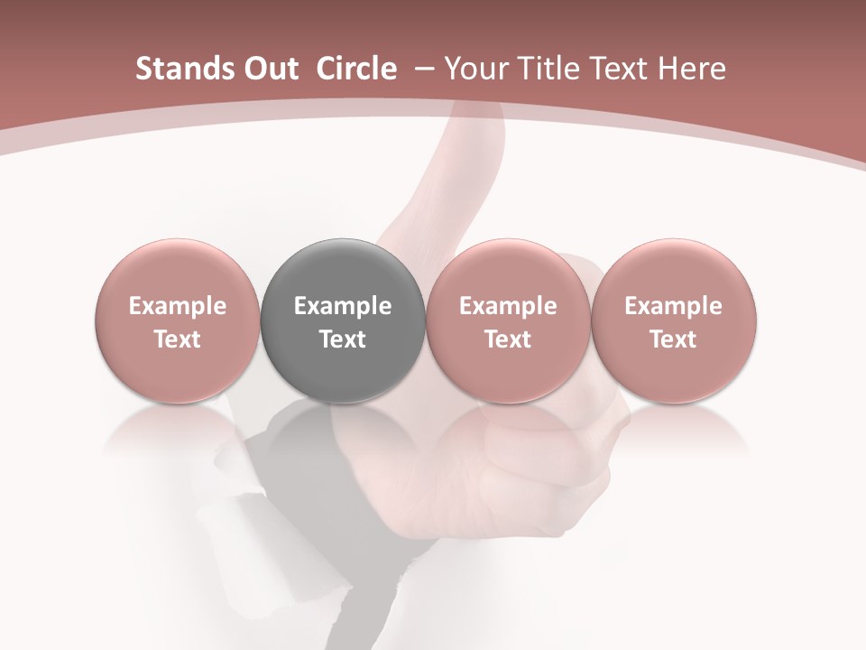 Choice Finger Success PowerPoint Template