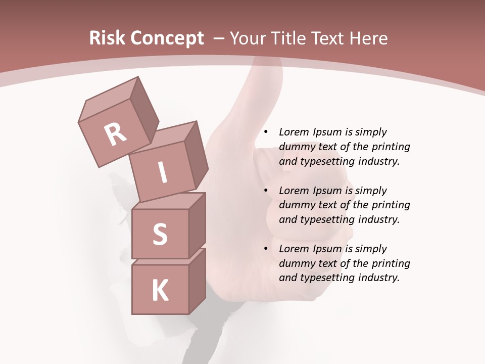 Choice Finger Success PowerPoint Template