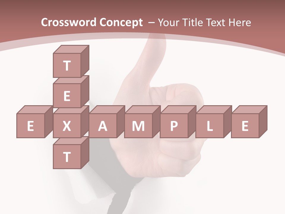 Choice Finger Success PowerPoint Template