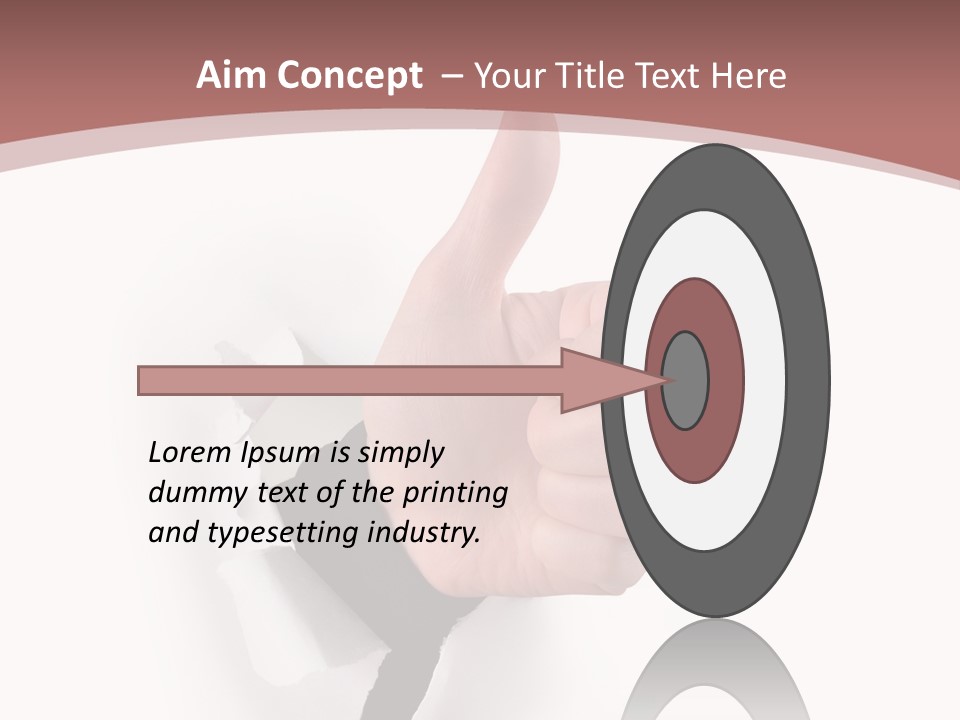 Choice Finger Success PowerPoint Template