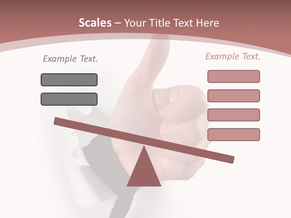 Choice Finger Success PowerPoint Template