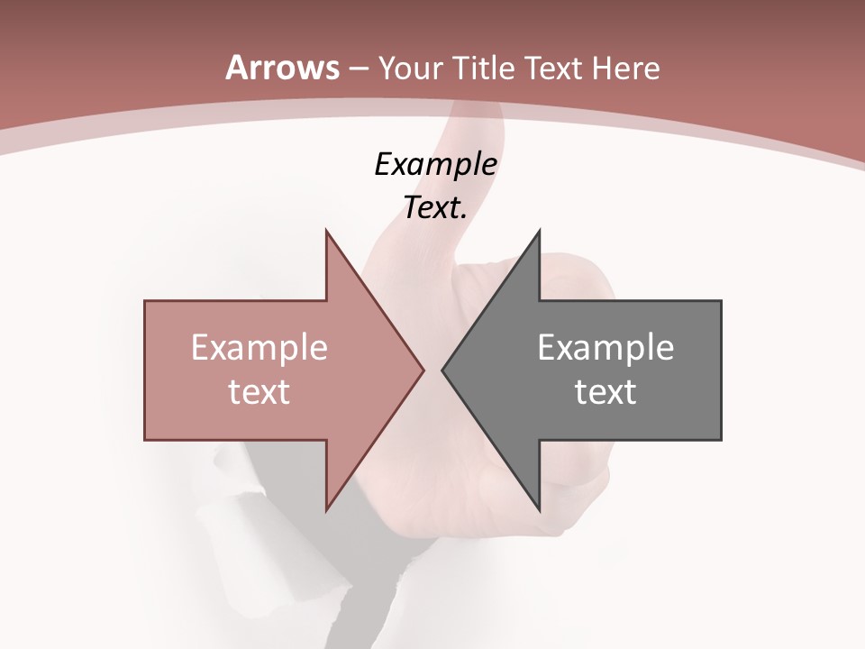 Choice Finger Success PowerPoint Template