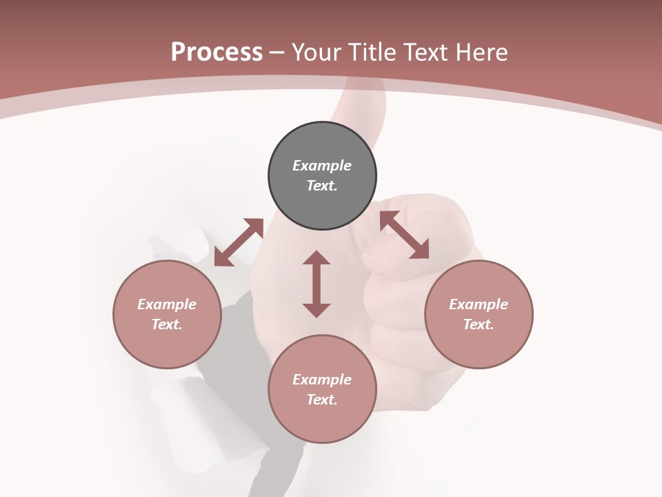 Choice Finger Success PowerPoint Template