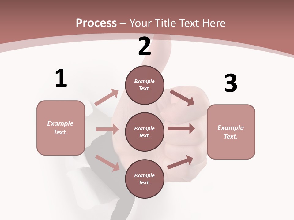 Choice Finger Success PowerPoint Template