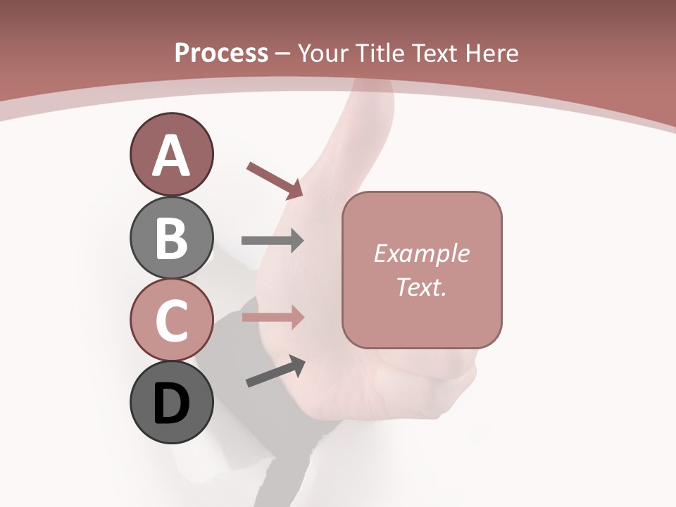 Choice Finger Success PowerPoint Template