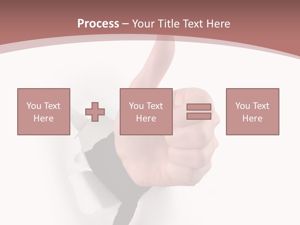 Choice Finger Success PowerPoint Template