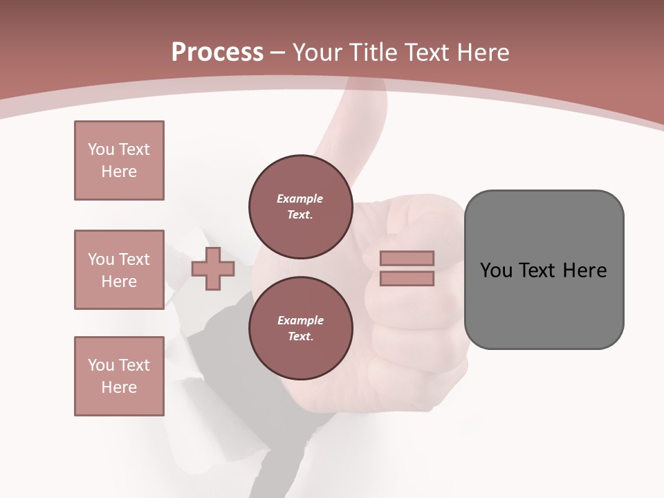Choice Finger Success PowerPoint Template