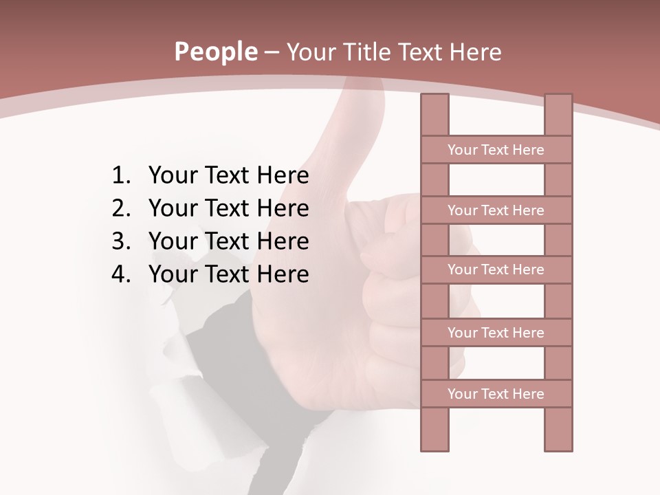 Choice Finger Success PowerPoint Template