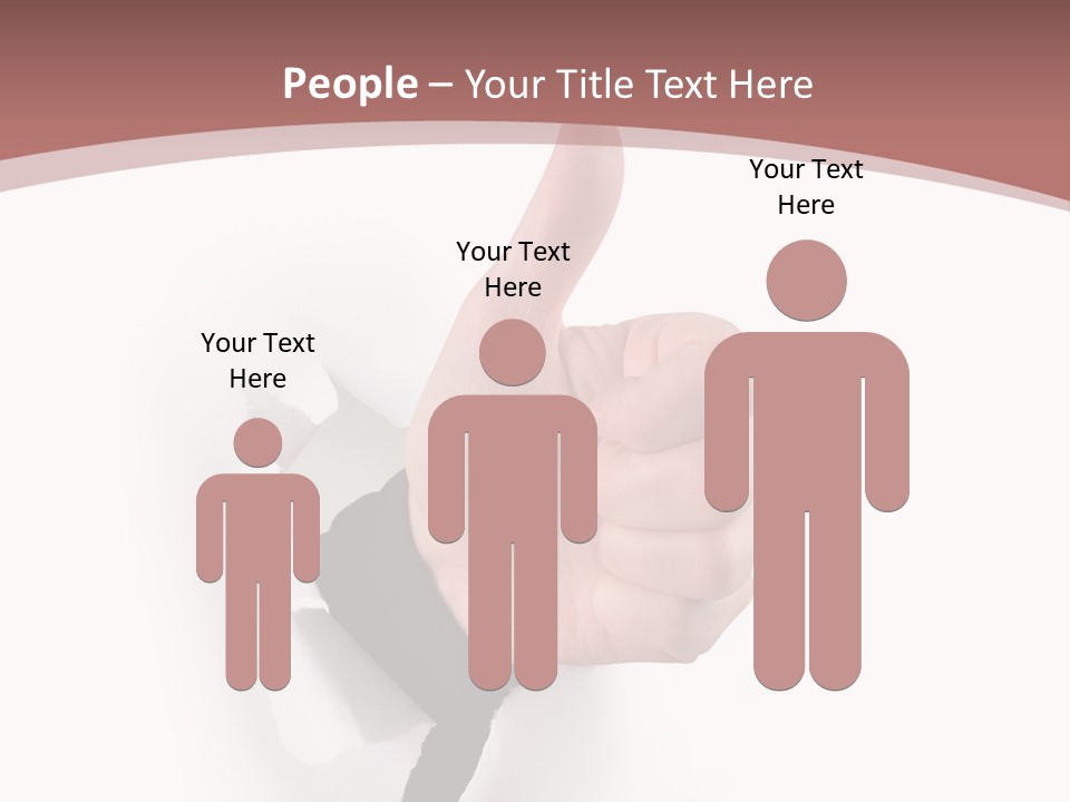 Choice Finger Success PowerPoint Template