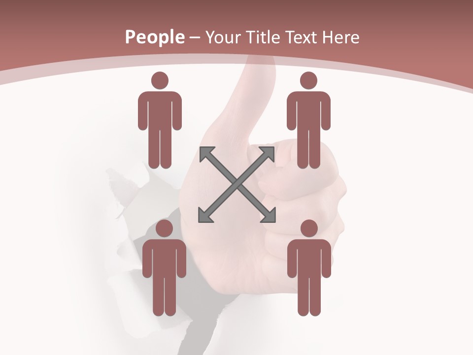 Choice Finger Success PowerPoint Template