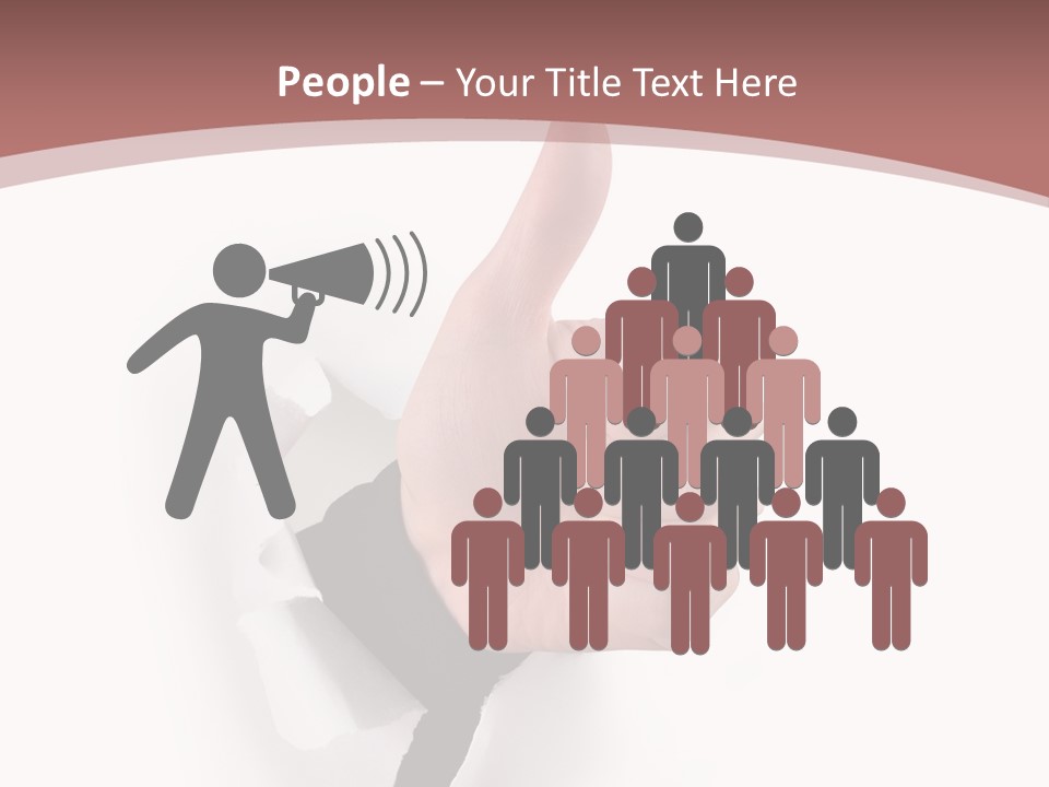 Choice Finger Success PowerPoint Template