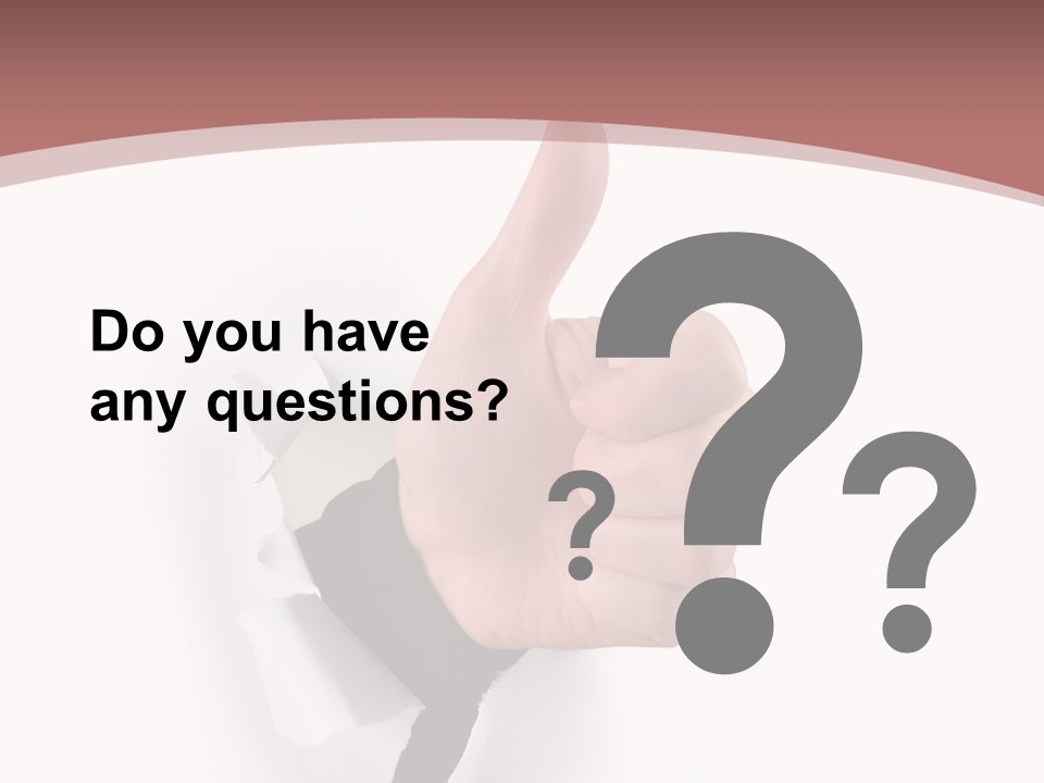 Choice Finger Success PowerPoint Template