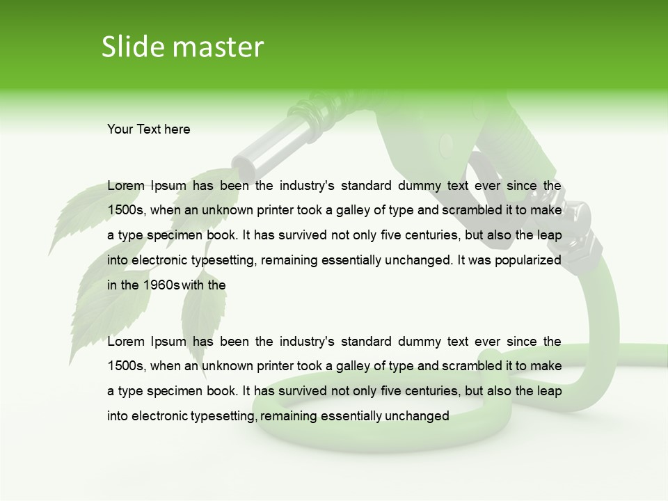 Environmental Fuel Diesel PowerPoint Template