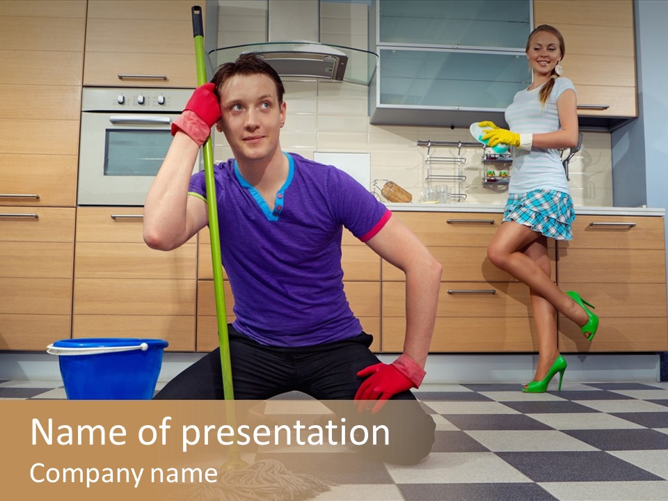 Maid Home Playful PowerPoint Template