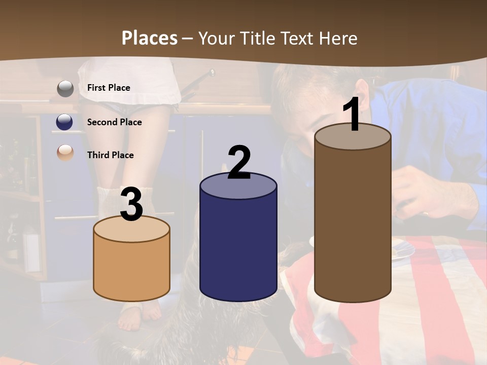 Woman Joy People PowerPoint Template