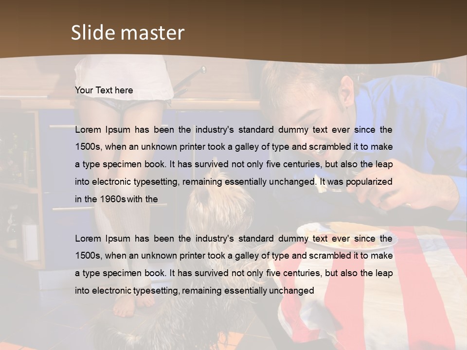 Woman Joy People PowerPoint Template