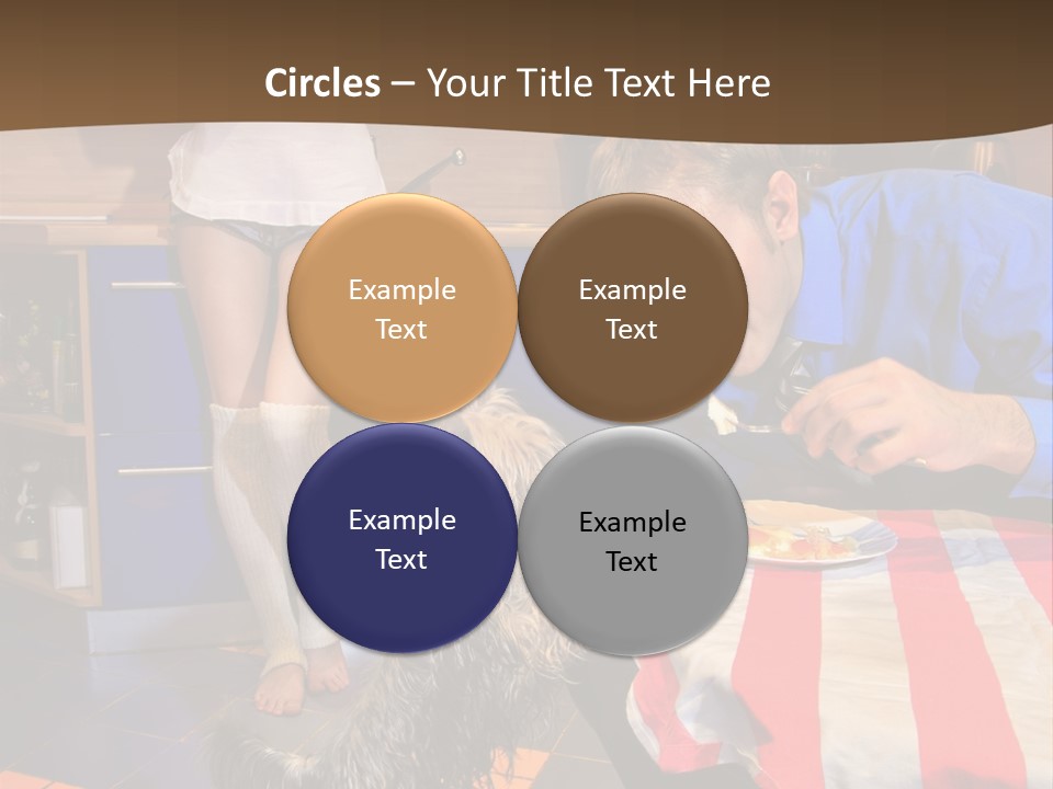 Woman Joy People PowerPoint Template