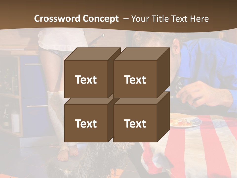 Woman Joy People PowerPoint Template