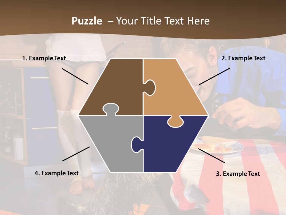 Woman Joy People PowerPoint Template