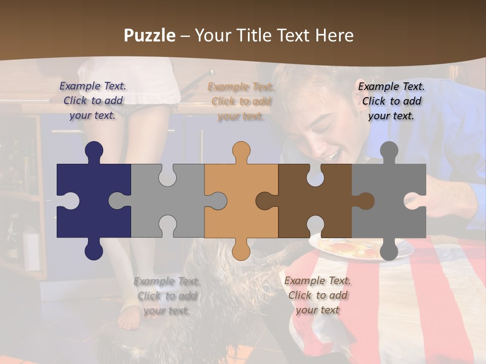 Woman Joy People PowerPoint Template