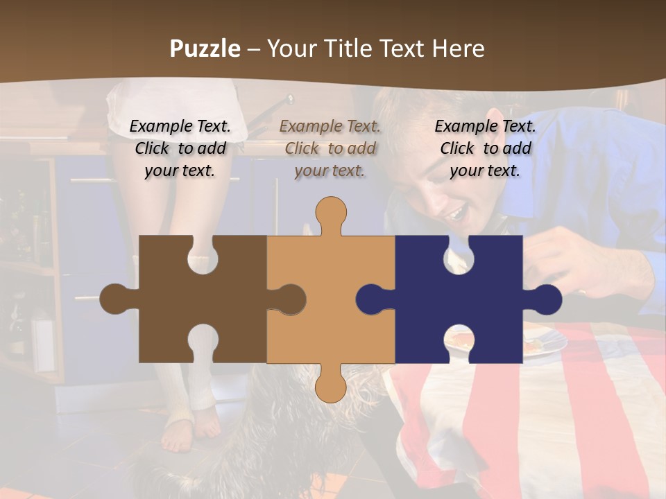 Woman Joy People PowerPoint Template