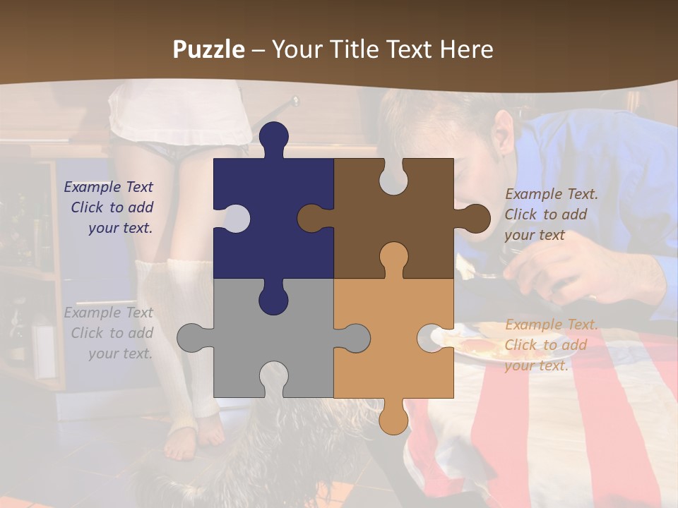 Woman Joy People PowerPoint Template