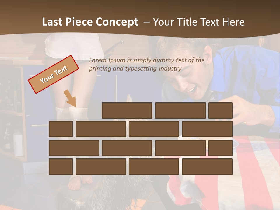 Woman Joy People PowerPoint Template