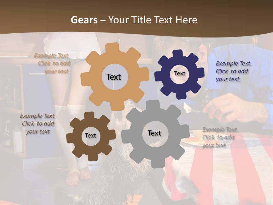 Woman Joy People PowerPoint Template