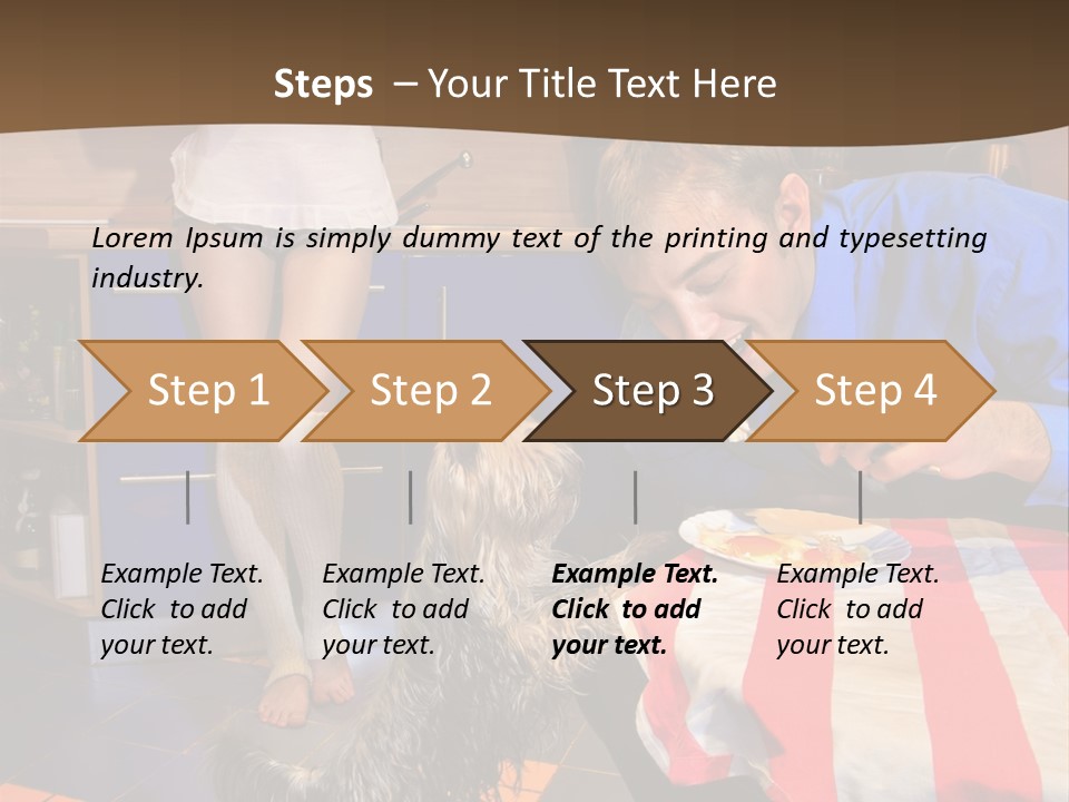 Woman Joy People PowerPoint Template