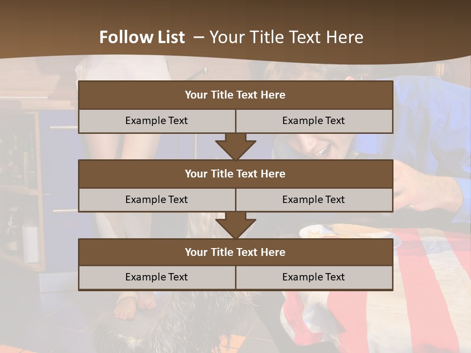 Woman Joy People PowerPoint Template