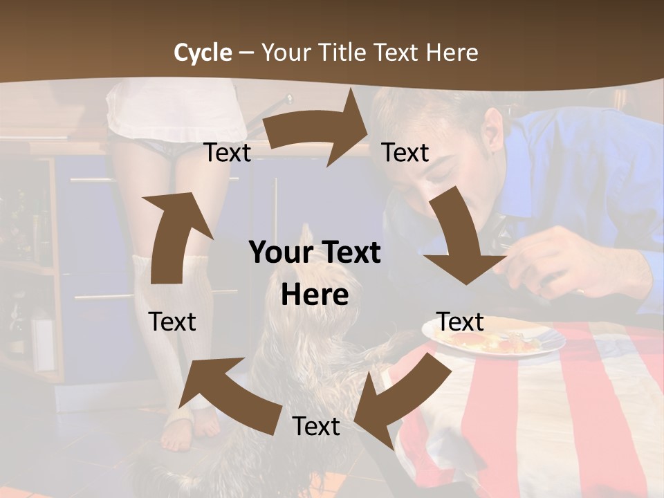 Woman Joy People PowerPoint Template