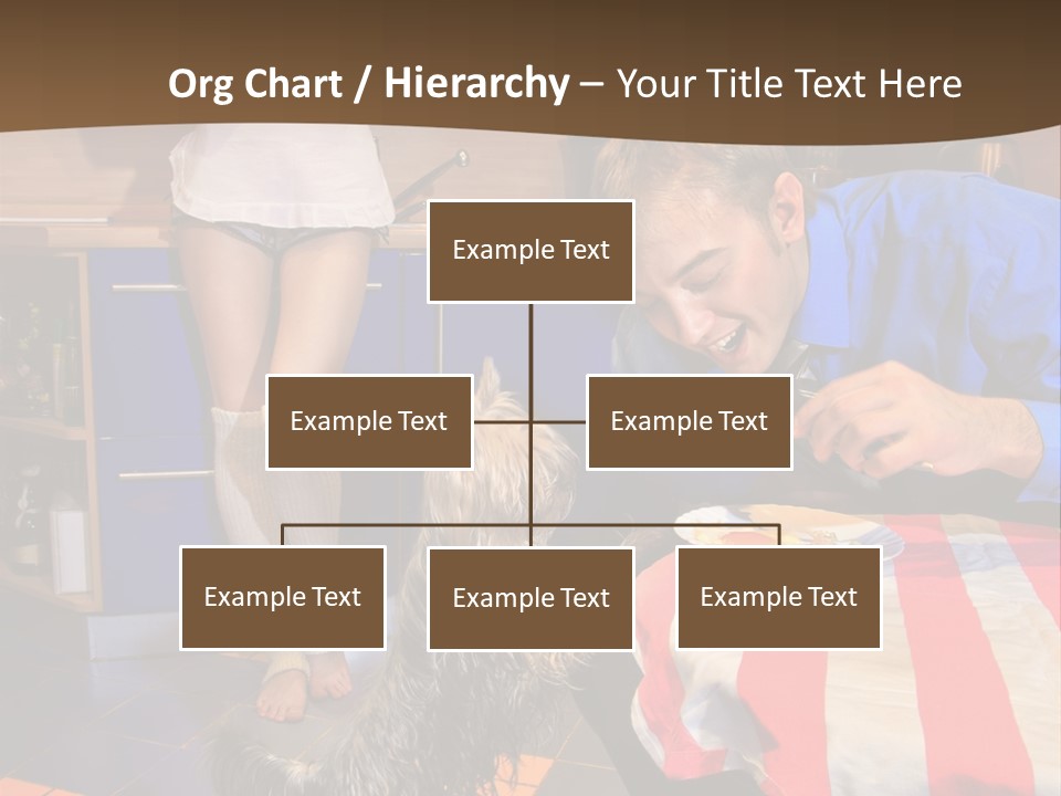 Woman Joy People PowerPoint Template