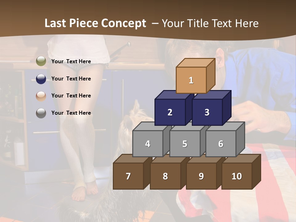 Woman Joy People PowerPoint Template